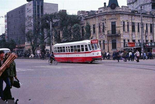 老照片，1983年黑龙江哈尔滨市街景
